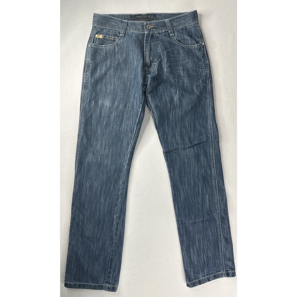 South Pole Men’s Jeans Size 30 X 30 straight leg blue denim light wash, Y2K